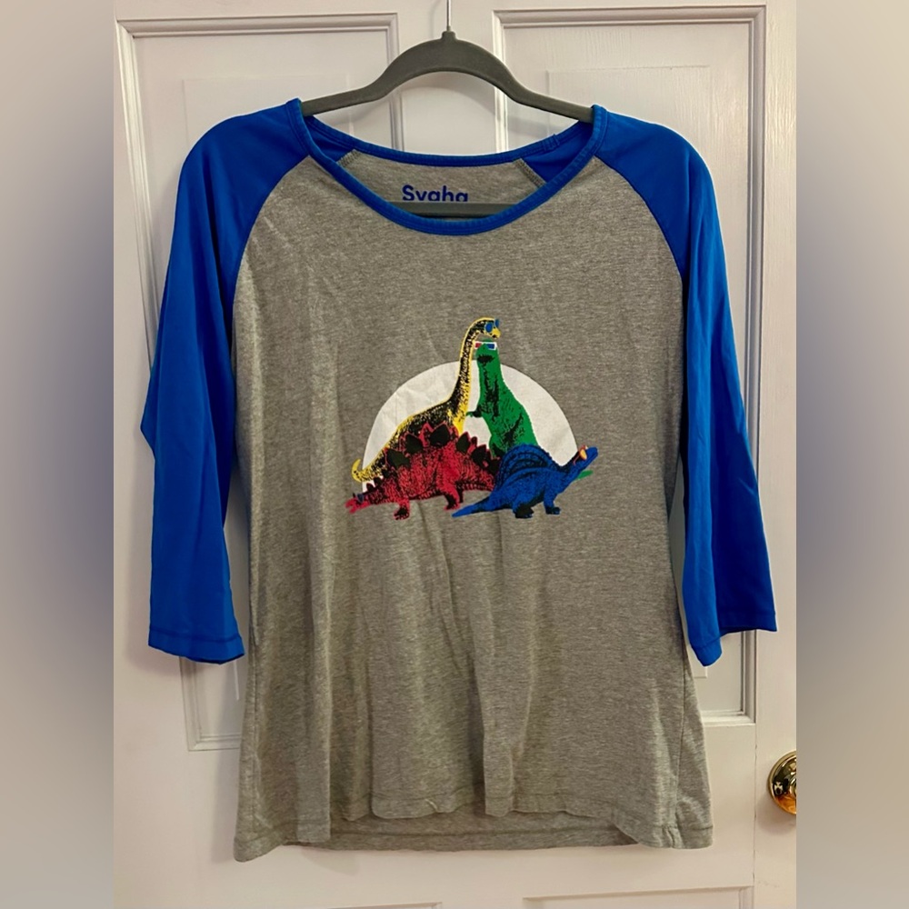 Svaha Dinocool Raglan Top, size unisex medium, VGUC